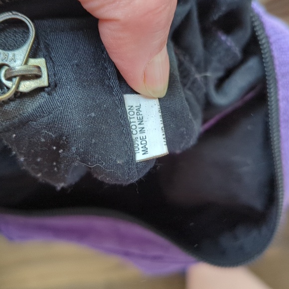 Napal Fair Trade Purple Shoulder Bag - Picture 6 of 7